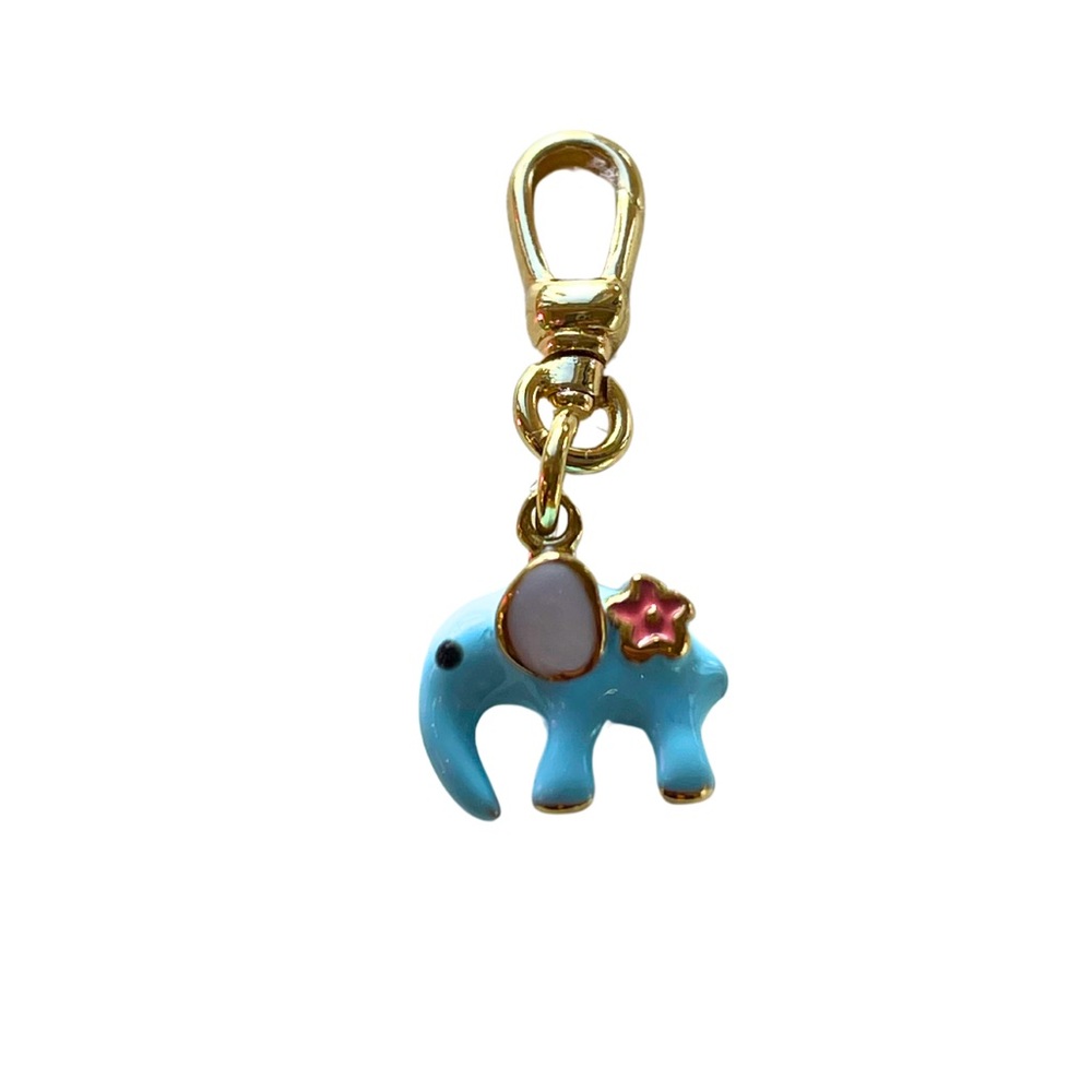 Enamel Elephant Charm